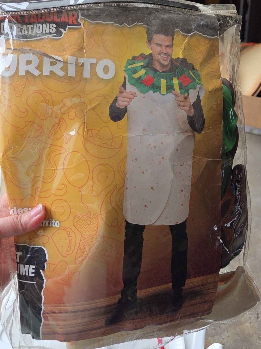 Burrito Costume - Green Collar Party Costume XL Adult